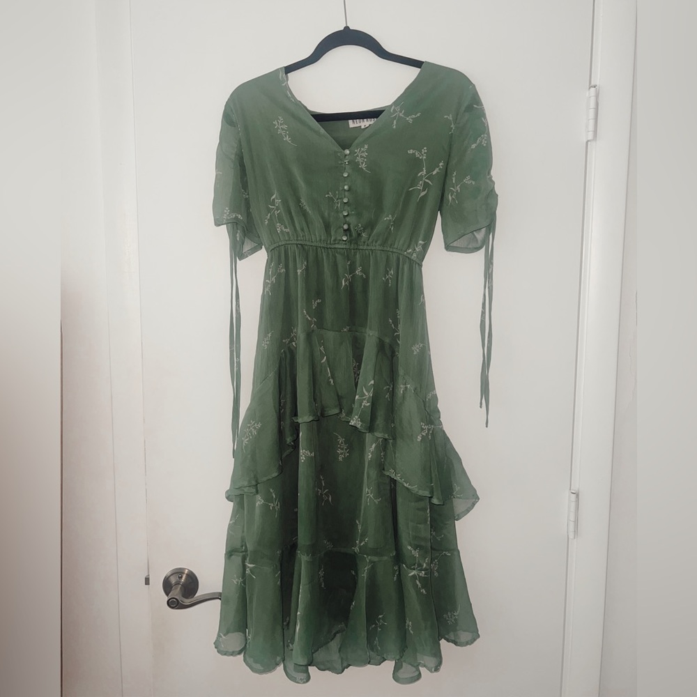 Green summer dress (lighter in person) (lightweight)